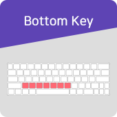 bottom key